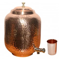 COPPER JOINT FREE 3 LTR. WATER POT + COPPER GLASS WORTH RS. 350 FREE